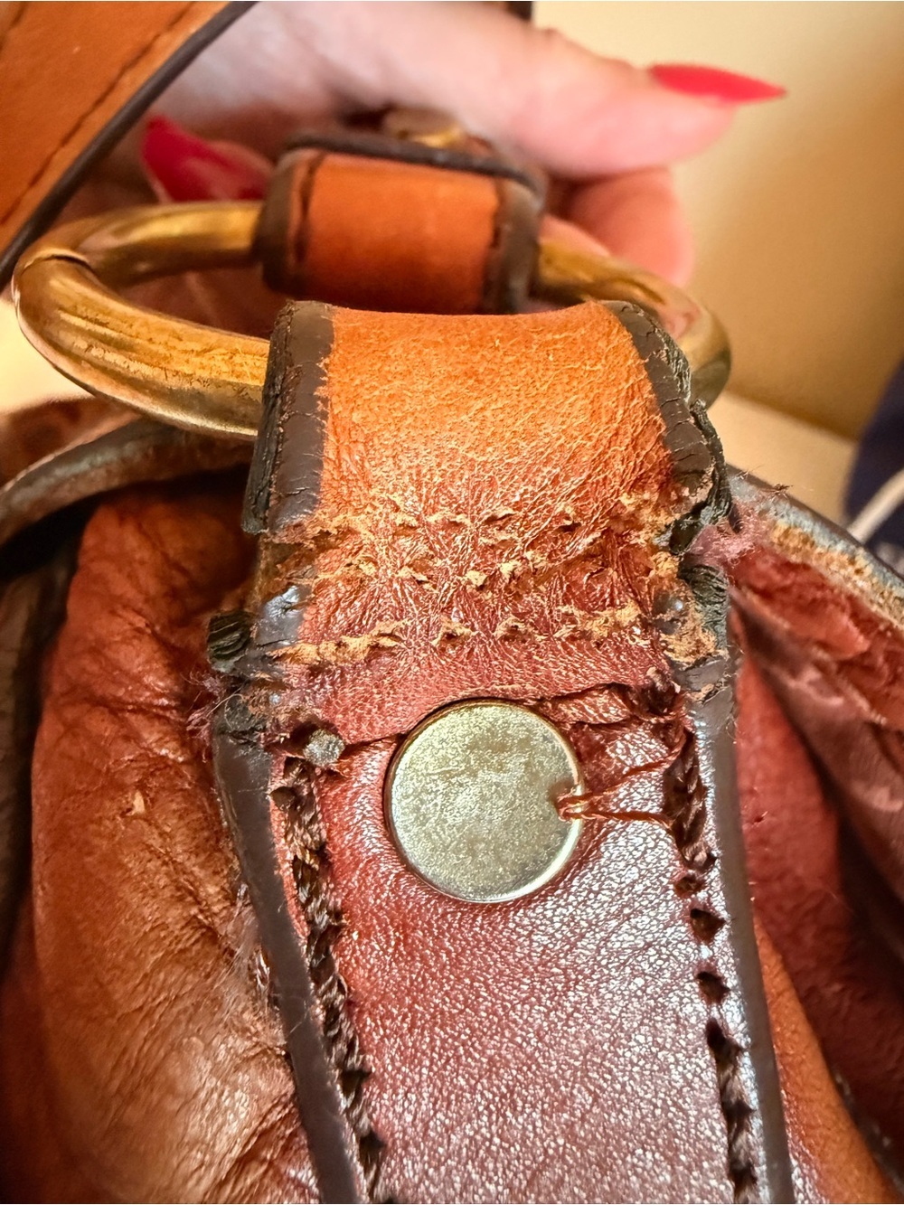 Vintage Reissue Fossil Leather Saddle Shoulder/crossbody Bag - Picture 11 of 16